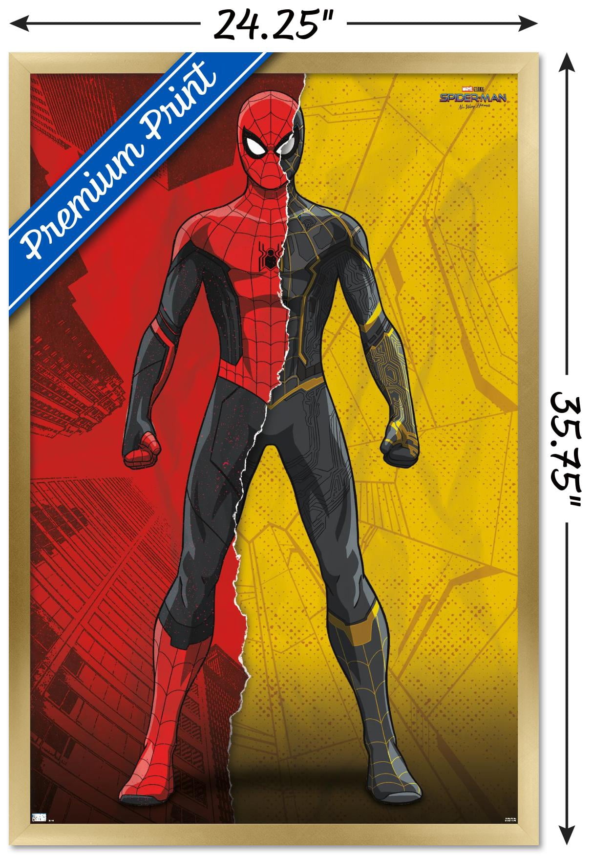 Marvel Spider-Man: No Way Home - Costume Blend 24.25" x 35.75" Framed Poster, by Trends International