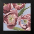 thumbnail image 2 of Scarvey, Emma 20x20 Black Modern Framed Museum Art Print Titled - Mauve Tulips I, 2 of 5