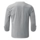 thumbnail image 3 of coffee Camiseta de manga 3/4 con aspecto de lino y algodón para hombre, camisetas informales con cordones y cuello en V para vacaciones en la playa y verano, 3 of 5