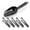 Black, variant on Anuirheih Clear Salad Bowl for Lunch Plastic Crystal Fruit Plate Candy Holder for Home Kitchen Party