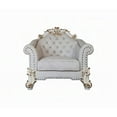 thumbnail image 2 of Antoine Accent Chair, 2 Pillows, Tufted Ivory, Antique Pearl White, 2 of 3