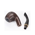 thumbnail image 3 of (508 waxed and rimmed) 2 handmade pipes, 3 of 4