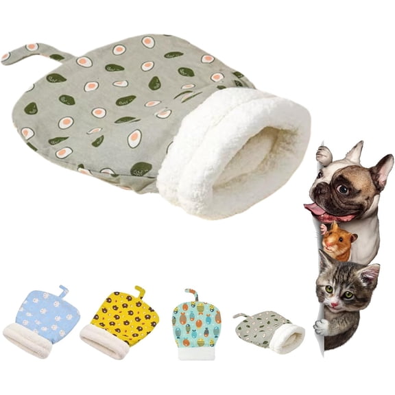 Winter Warming Cat Sleeping Bag, Self Warm Burrow Pet Bed for Cats & Dogs , Soft Self Warming Pet Hideway Sleeping Portable Handwoven Pets Bed for Cats & Small Dogs