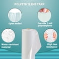 thumbnail image 4 of Clear Polyethylene Tarp Roll, 1 Mil Low Density Plastic, 400 ft, 12 ft, 4 of 7