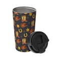 thumbnail image 2 of Balery Wild West Golden Horseshoe Pattern Insulated Coffee Travel Mug Stainless Steel Vacuum Coffee Cup Leakproof with Screw Lid Coffee for Hot/Iced Beverage - 500ml, 2 of 8