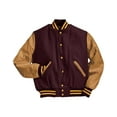 thumbnail image 2 of Holloway Varsity Wool Jacket Size XL Color Reds, 2 of 5