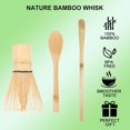 thumbnail image 2 of fafa-Matcha Whisk Set, 4-Pack Matcha Kit Accessory with 100-Prong Handmade Bamboo Chasen Wisk Mixer, Scoop, Spoon, and Sifter, Perfect for Making Ceremonial Macha Tea, Gift for Mocha Lovers, 2 of 4