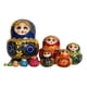 thumbnail image 2 of Muñecas Matrioska de 10 capas apilables, ideales para decorar el hogar, Pascua, Halloween y Navidad. azul, 2 of 9