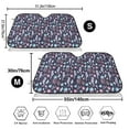 thumbnail image 3 of Uemuo Watercolor Marine Animals Pattern Accordion Car Windshield Sun Shade, Foldable Reflective Sun Visor for Car, Reflector Windshield Sunshade-Medium, 3 of 7