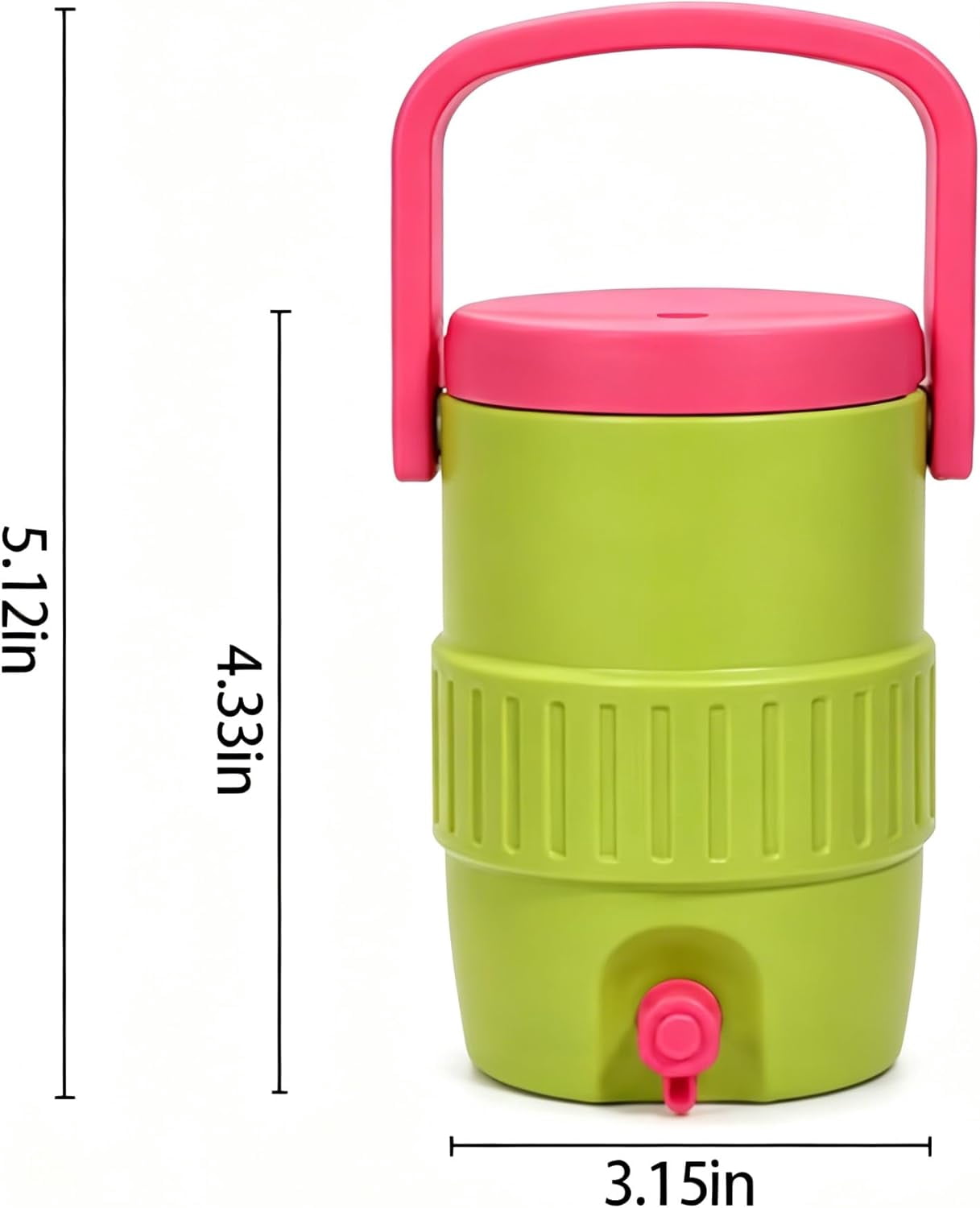 Standard Can Drink Holder, 12oz, 3D Printed Insulated - Slim & Standard Can Sleeve for Beach, Soda Beer (green)