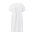 thumbnail image 4 of Pompotops Robe d'Été Décontractée en Coton et Lin à Manches Courtes pour Femmes, 4 of 5