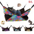 thumbnail image 2 of Koszal Double Layer Pet Hamster Rabbit Sleep Nests House Hanging Hammock Soft Warm Bed, 2 of 8