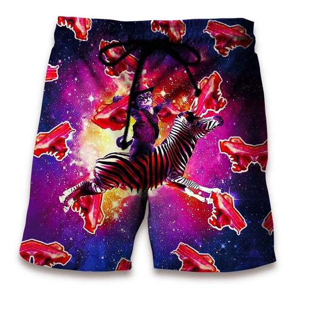 Bañador con estampado de gallo divertido para hombre, pantalones cortos de playa, secado rápido, ropa de calle informal Fivean unisex