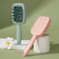 thumbnail image 6 of bestolf Double-sided Shampoo Brush with Long Handle Fine Wide Teeth Scalp Massager Men Women 2-in-1 Hair Detangling Scrubber Brush (Pink ), 6 of 7