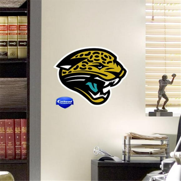 Fathead 89-01185 Jacksonville Jaguars Logo Wall Graphic measures 12 X 16 in. Pack Of 6