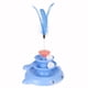 thumbnail image 3 of Torre de bolas para gatos de 3 niveles, juguete interactivo con pista desmontable para mascotas y pluma para que los gatitos hagan ejercicio, color azul, 3 of 14