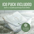 thumbnail image 3 of COOK WITH COLOR Snack Container with Ice Pack, Food Storage Containers, Meal Prep Containers, Sage, 3 of 9