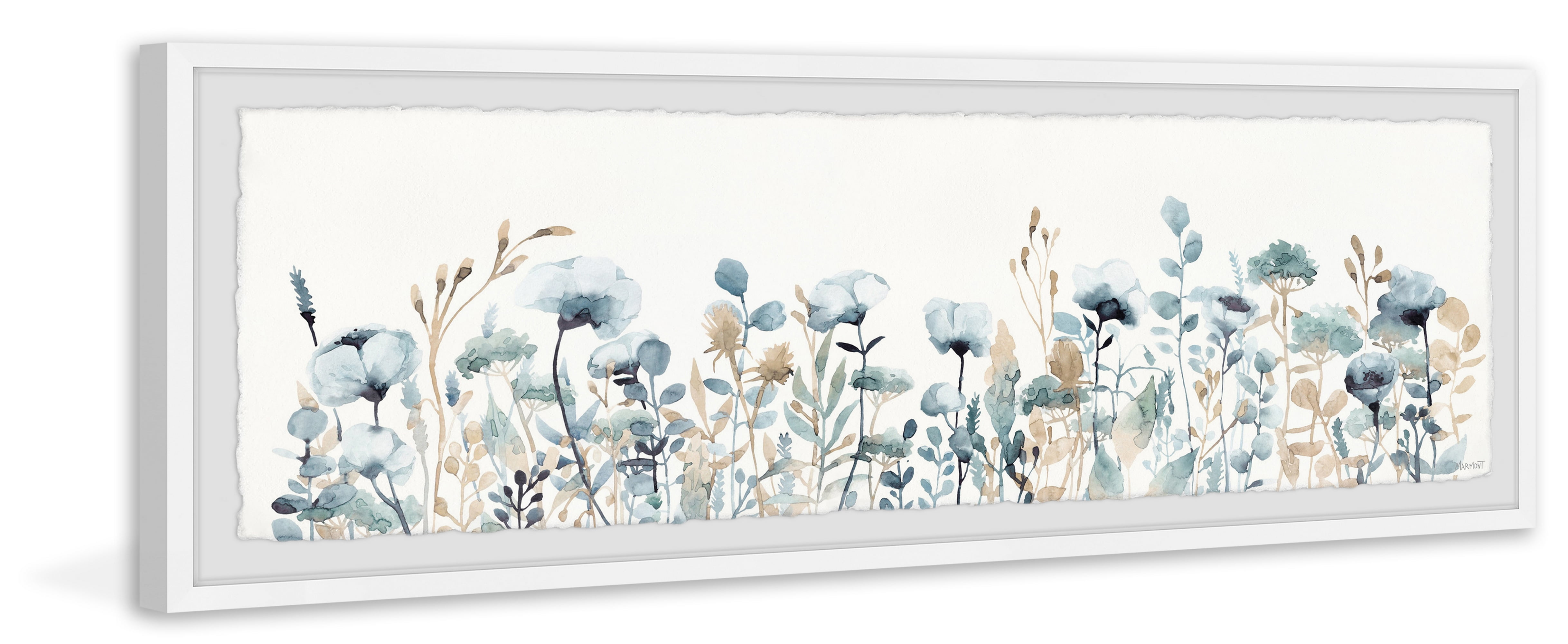 Marmont Hill Panoramic Flowers View Framed Wall Art