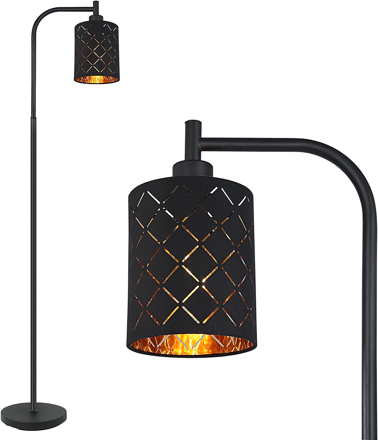 Industrial Floor Lamps for Living Room, Modern Standing Lamps for