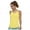Yellow, variant on Yellow Womens Undershirt Tank Tops, Polyester Tank Top, Sleeveless Asymmetrical Tops for Women, XXL Tight Tank Tops for Women, Solid Undershirts for Women, Heart Activewear Tank Top for Women