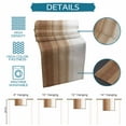 thumbnail image 7 of Hokiten Table Runners 48 Inches Long Dress Scarves, Brown White Ombre Farmhouse Kitchen/Dining Table Runner, Short Coffee Tablerunners, Vintage Farmhouse Abstract Striped 13x48 Inch, 7 of 7