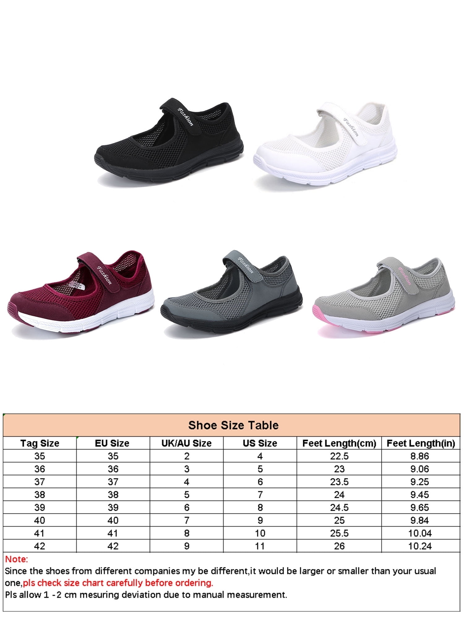 Wide Width Mary Jane Shoes Women's Casual Walking Runing Sneakers Flat Shoes