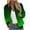 Green, variant on Lindreshi Fall Jackets for Women Quilted Women's Casual Temperament Fashion Stand Collar with Pocket Zipper Jacket Printed Long Sleeve Casual Coat