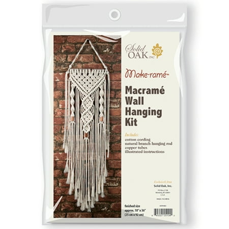 UPC: 0845227051042 | Make-rame  Double Twist Macrame Wall Hanging Kit