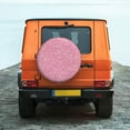 thumbnail image 6 of Sikiie Glitter Pink PVC Leather Spare Tire Wheel Cover Spare Tire Cover, for Car Truck SUV Camper Trailer Universal Fit(14-17in)-15 inch, 6 of 6