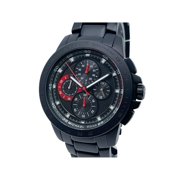 New Michael Kors Ryker 43mm Steel Chronograph Black Dial Men Quartz Watch MK8529