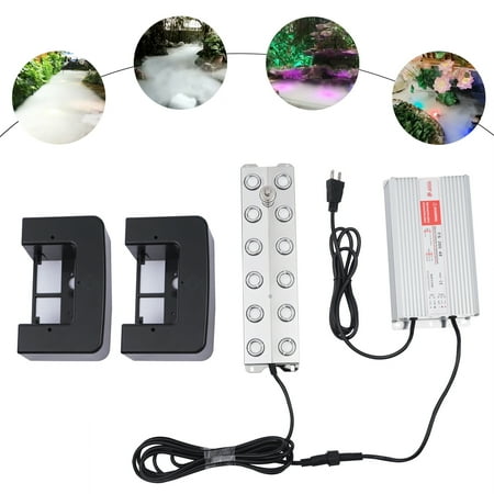 

Miumaeov Ultrasonic Mist Maker 12 Head Pond Fogger 11.02LBS/H Fog Mister Humidifier with A Buoy and 300W Power Supply for Garden Mycology Mushroom Chamber Halloween Decoration