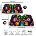 thumbnail image 3 of Balery Traditional Floral Polish Print Car Windshield Sun Shade,Windshield Sunshade for Car Pickup Truck SUV Accessories-Small, 3 of 7