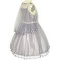 thumbnail image 2 of Robe de Fille Fleur Ceinture de Perles Concours Mariage Fête 10 Ans, 2 of 7