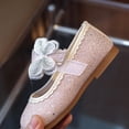 thumbnail image 6 of hoksml Girls Glitter Mary Jane Flats with Butterfly Toddler Little Kid Cute Dress Shoes, 6 of 9