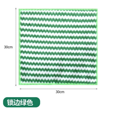 

10PCS/5PCS 30x30cm Kitchen Scouring Pad Towel Dishcloth Household Rags Gadget Microfiber Non-stick Oil Table Cleaning Cloth Wip