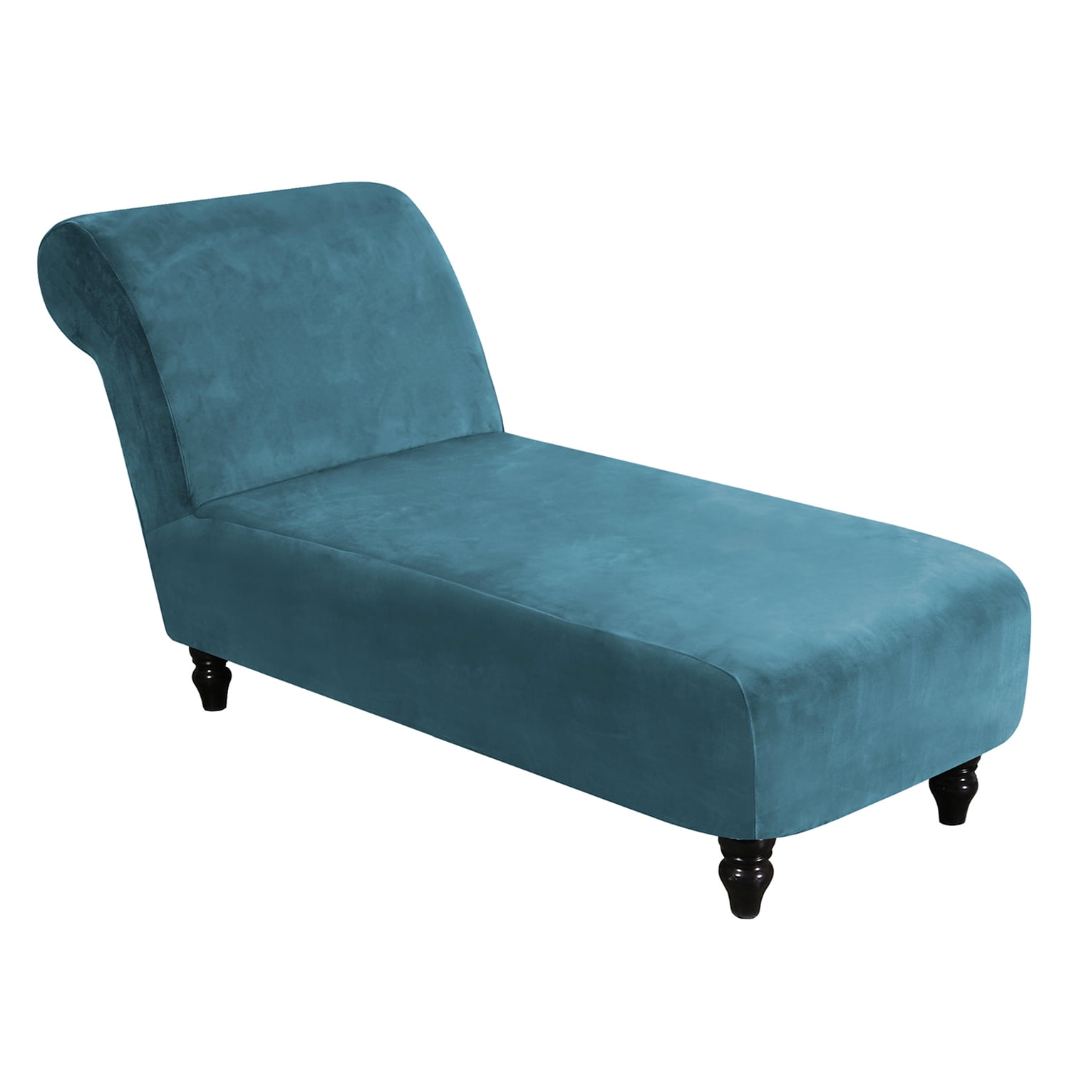 CJC Armless Lounge Chaise Slipcover Velvet Chaise Chair Covers Stretch