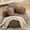 Brown, variant on 43'' Round Oversized Chaise Lounge Indoor Chair, No Assembly Chenille Compressed Circle Sofa Bed,Comfy Upholstered Sleeper Couch,Lazy Bean Bag Couch for Living Room, Bedroom,Beige