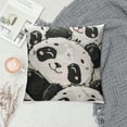 thumbnail image 2 of ONETECH Panda Body Pillow Cover Farmhouse Pillow Case Decorative Bedding Pillowcase Soft Cushion Pillow Covers for Couch,Sofa,Bedroom, Home Gifts , Black White, 2 of 5