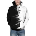 thumbnail image 4 of Chaos World Men's Novelty Hoodie Long Sleeves 3D Funny Graphic Print Sweatshirt Pullover, 4 of 9
