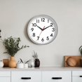 thumbnail image 2 of EIMELI Wall Clock  Modern Wall Clocks Battery Operated  10 Inch Simpel Silent Non-Ticking Clock Decorative for Kitchen  Office  Outdoor  Bedroom  Living Room  School  Classroom, 2 of 6