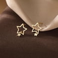 thumbnail image 4 of Solid 925 Sterling Silver Star Stud Earrings for Women Teens Star Post Stud Earrings Drops, 4 of 12
