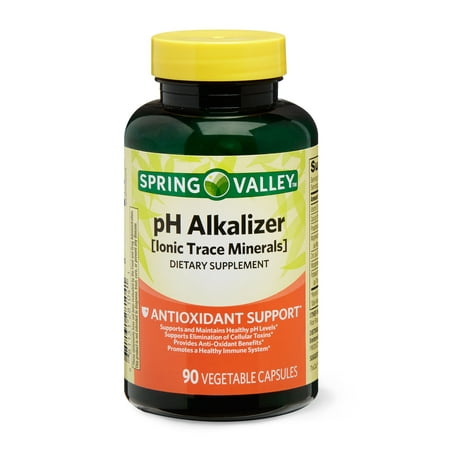 Spring Valley pH Alkalizer Vegetable Capsules, 90