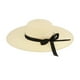 thumbnail image 2 of Sombrero de paja de ala ancha Zulema Plegable de verano Marfil, 2 of 8