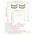 thumbnail image 2 of KFFKFF Adjustable Over-The-Table Rod Stand with Clamps, 13"-42" Height & 28"-98" Length Range, Metal Table Arch Frame with Rattan Design, Ideal for Wedding, Birthday, and Holiday Decorations, Gold, 2 of 9