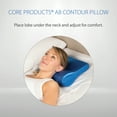 thumbnail image 6 of Core Products AB Contour Cervical Support Pillow, Satin - Blue, 6 of 6