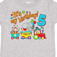 thumbnail image 4 of Inktastic Its My Birthday Circus Train 5th Birthday Boys or Girls Toddler T-Shirt, 4 of 5