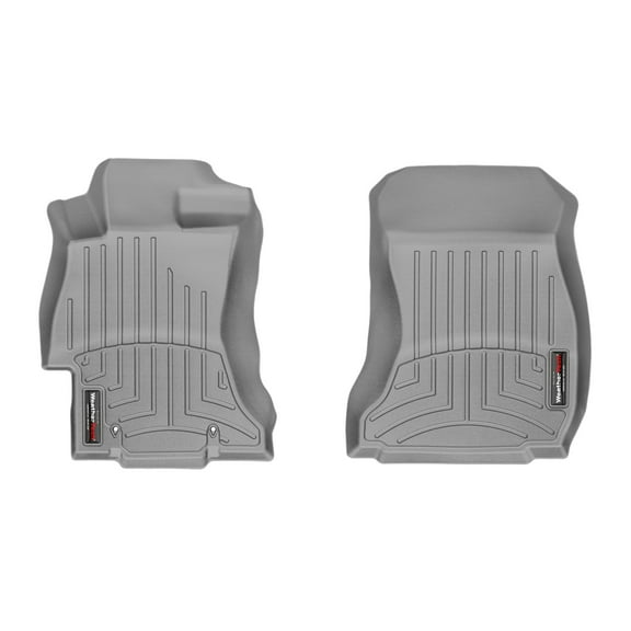 WeatherTech Custom Fit FloorLiners compatible with Subaru Crosstrek, Impreza, WRX, WRX STi, XV Crosstrek - 1st Row (Driver & Passenger), Grey