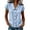 *Light Blue, variant on VBVC Women's Cotton Linen Button Down Shirts, Ladies' Peter Pan Collar Short Sleeve Blouses, Summer Office Work Tunic Tops For Women, Beige , S-2XL
