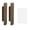 B002- Coffee, variant on No-Punch Self-Stick Handle Set, Adhesive Cabinet Handles, Kitchen Cabinet Handles, Bathroom Cabinet Handles, White Smooth Profile Design, Fits Closet Sliding Doors, Balcony Moving