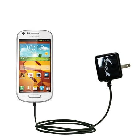 Gomadic Intelligent Compact AC Home Wall Charger suitable for the Samsung Galaxy Ring - High output power with a convenient, foldable plug design - Us